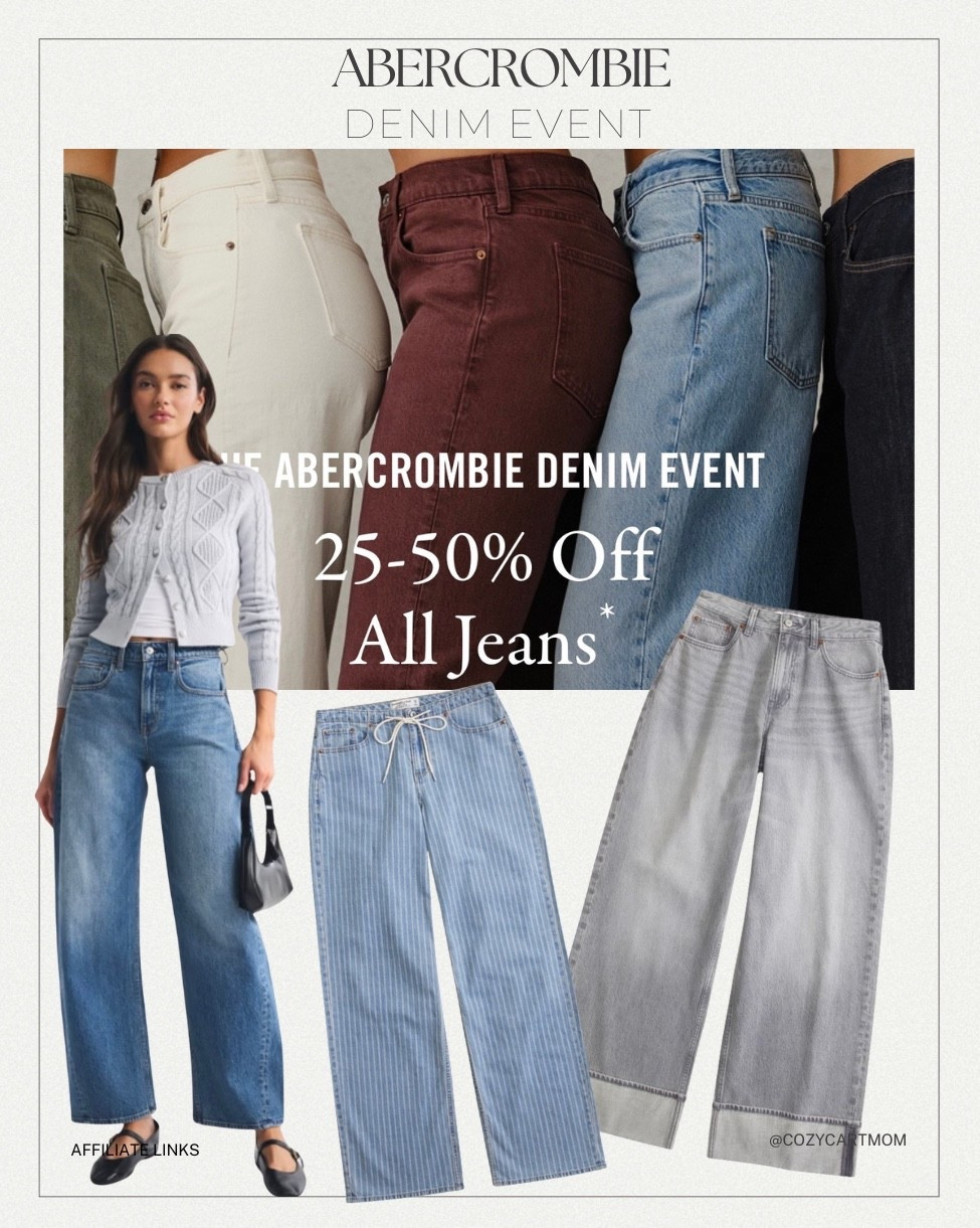 Abercrombie Denim Event is Here! 
Perfect time to score some amazing pieces for fall!

#LTKSaleAlert #LTKU #LTKootd