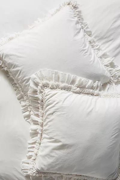 Washed Percale Adina Euro Sham | Anthropologie (US)