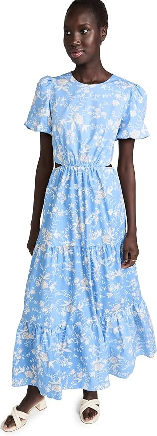 WAYF Women's Plaza Cut Out Tiered Maxi Dress | Amazon (US)