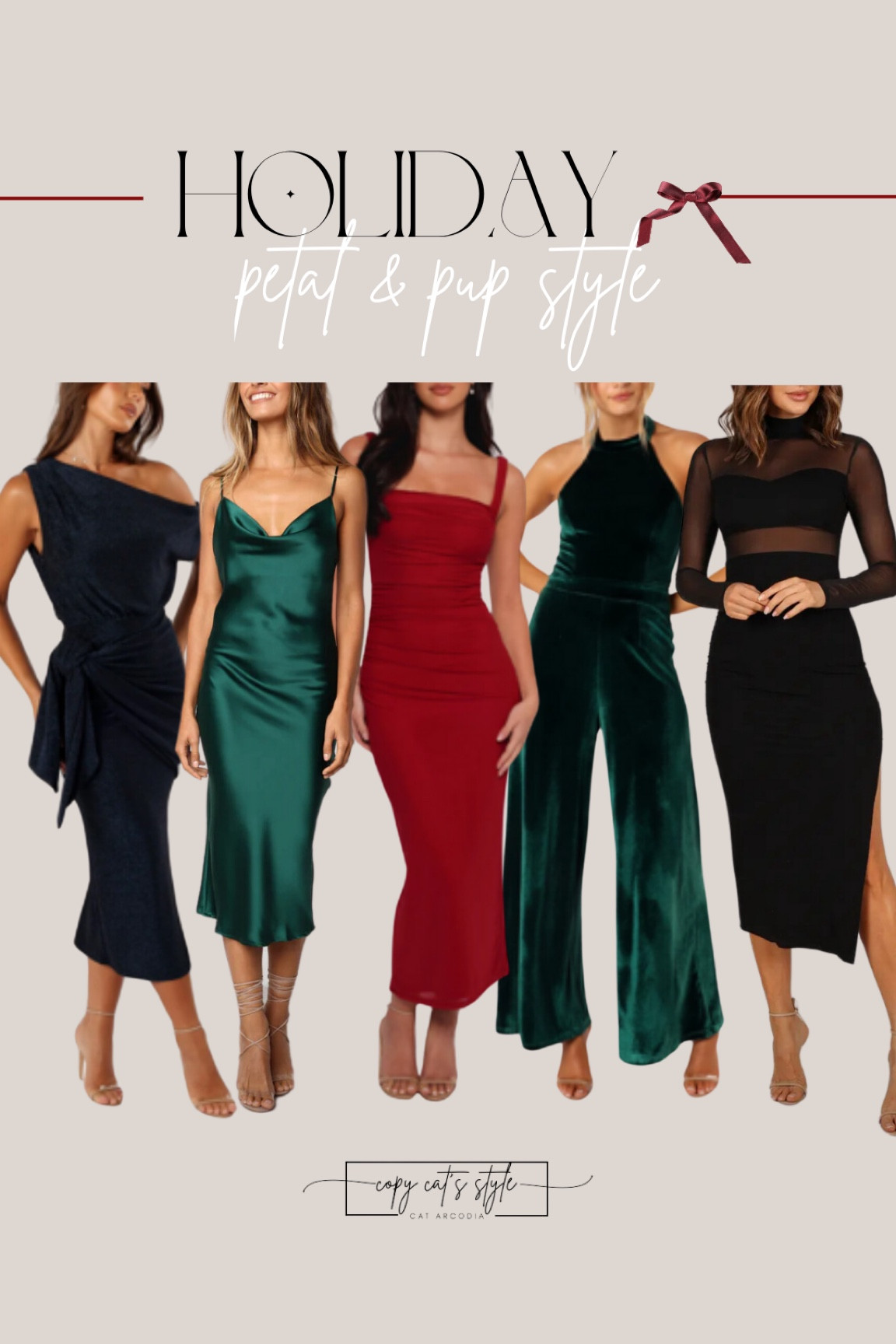 Petal & Pup holiday dress style, party dresses, red dress, green dress, LBD, velvet dress, velvet jumpsuit, holiday party look

#LTKStyleTip #LTKHoliday #LTKParties