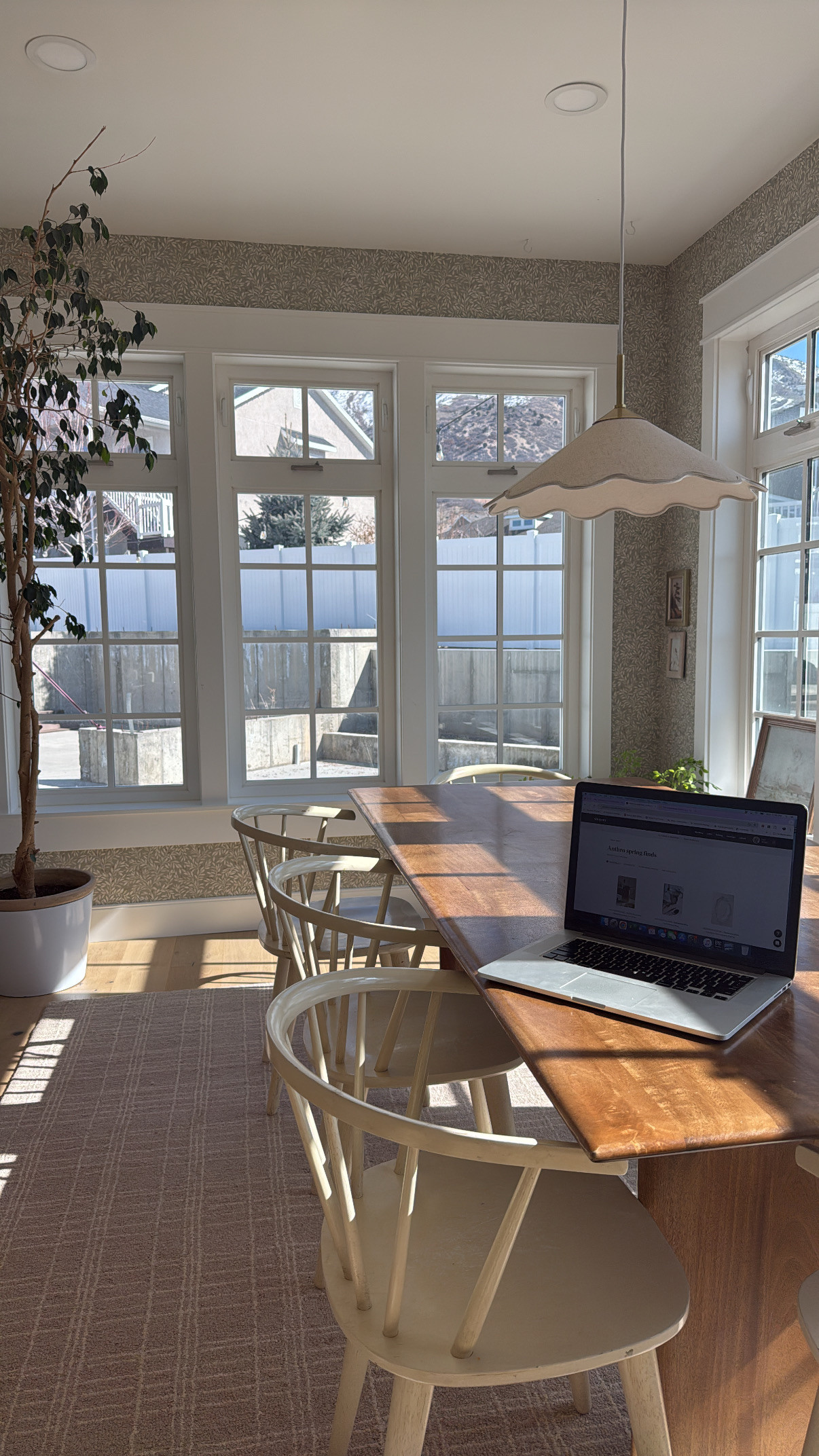 Another day, another dining room view. Working in here today. I love the sunlight in this room! 

 #LTKdayinmylife #LTKmomlife #LTKHome