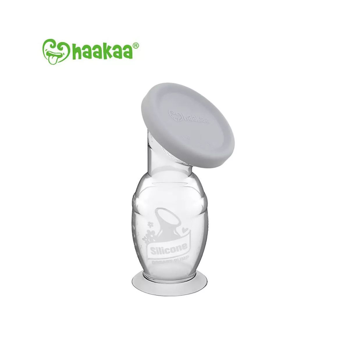 haakaa Breast Pump with Suction Base and Gray Leak-Proof Cap - 5oz | Target