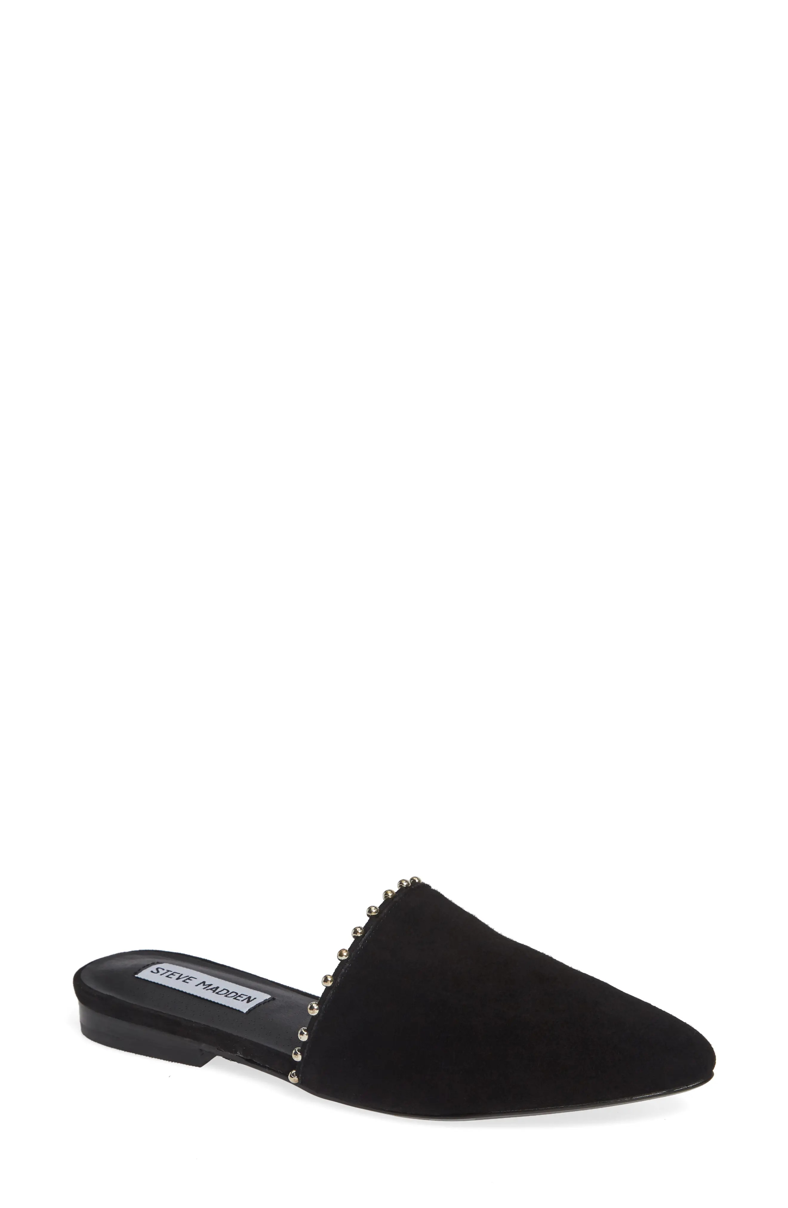 Women's Steve Madden Trace-B Mule, Size 6 M - Black | Nordstrom
