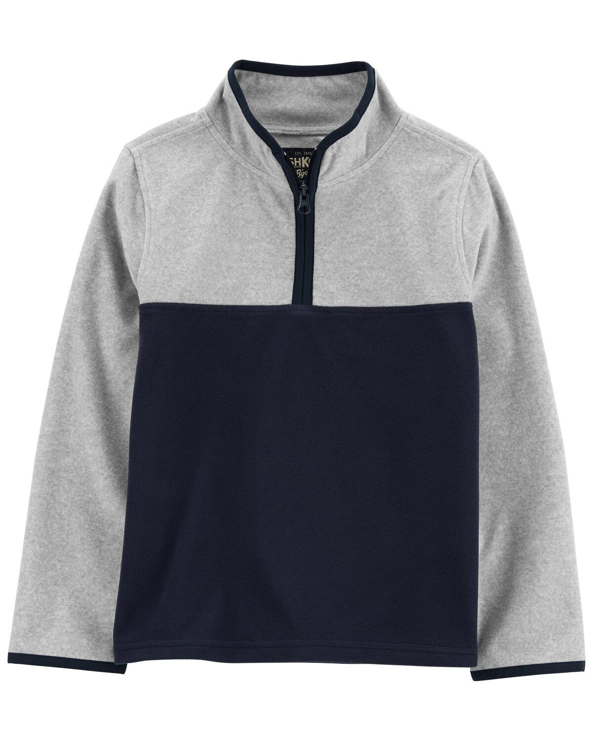 Blue, Grey Kid Colorblock Microfleece Cozie | carters.com | Carter's
