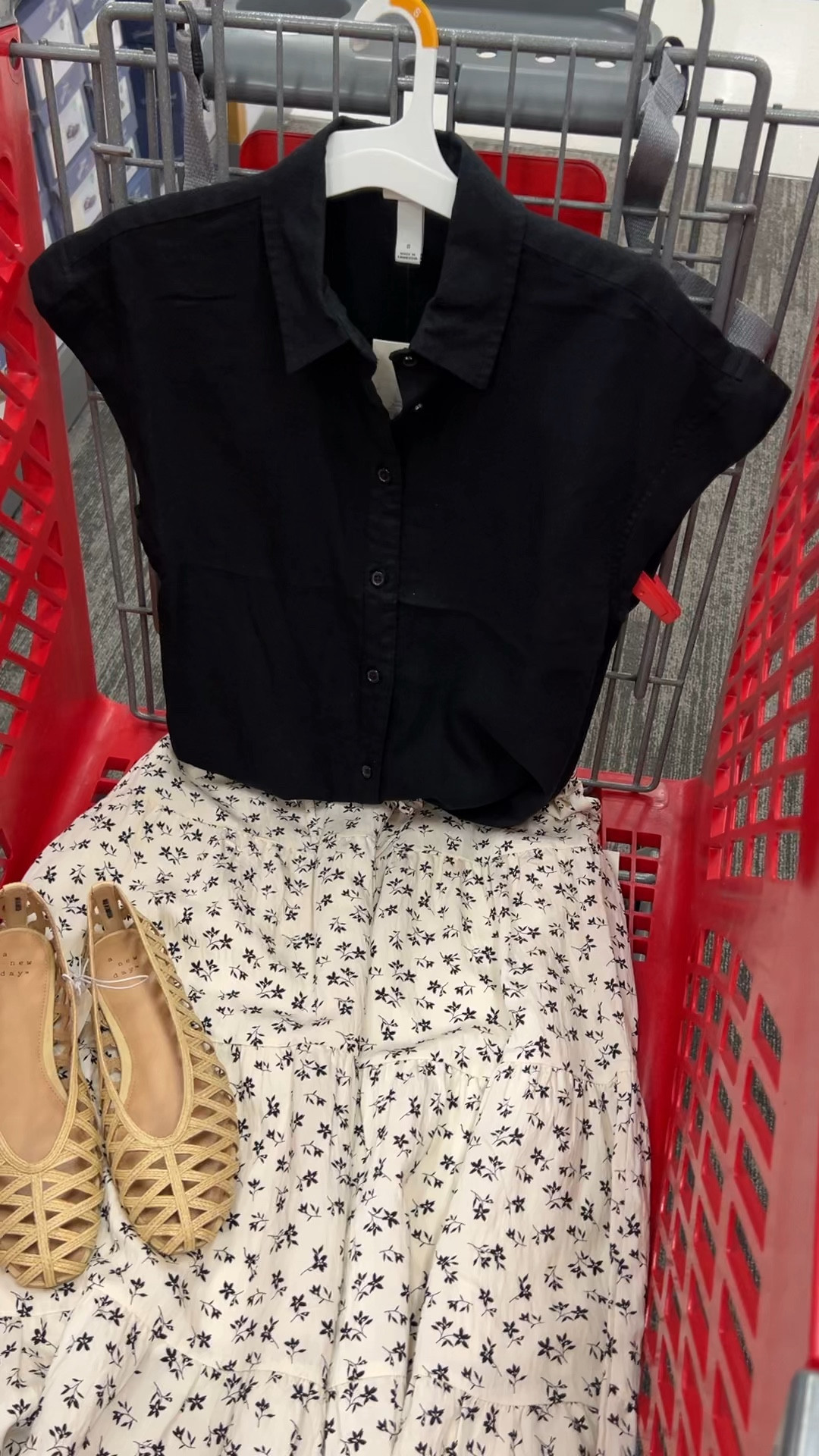 Target outfit idea with this button down shirt and midi skirt

#LTKOver40