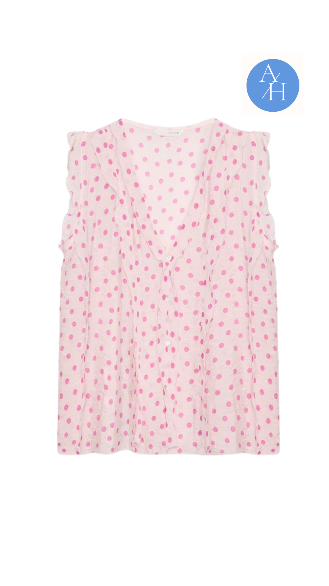 The Zara Ruffled Polka Dot Blouse has been one of my best sellers! The feminine ruffle details, soft pink polka dots, and lightweight fabric make it an easy piece to pair with denim, white jeans, or tailored trousers for a polished look.

👩‍💻 LTK PRO TIPS
❤️ Heart = Support my posts ;-)
🔖 Save = Get sale & restock alerts for the things you love!
📋 Lists = Keep favorites organized (List ideas: Christmas, Birthdays, and Vacations!)
📲 Share = Send lists and products to a friend (or your daughters like me).
💬 Comment = Ask me anything, and I’ll answer. ;-) 

 #LTKootd #LTKSeasonal #LTKOver40
