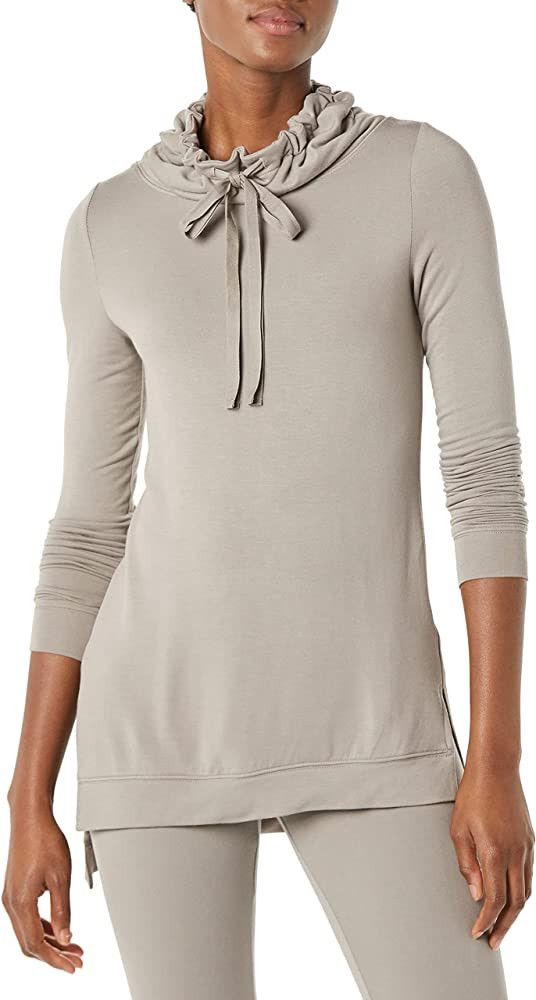 Daily Ritual Women's Supersoft Terry Long-Sleeve Funnel Neck Tunic | Amazon (US)