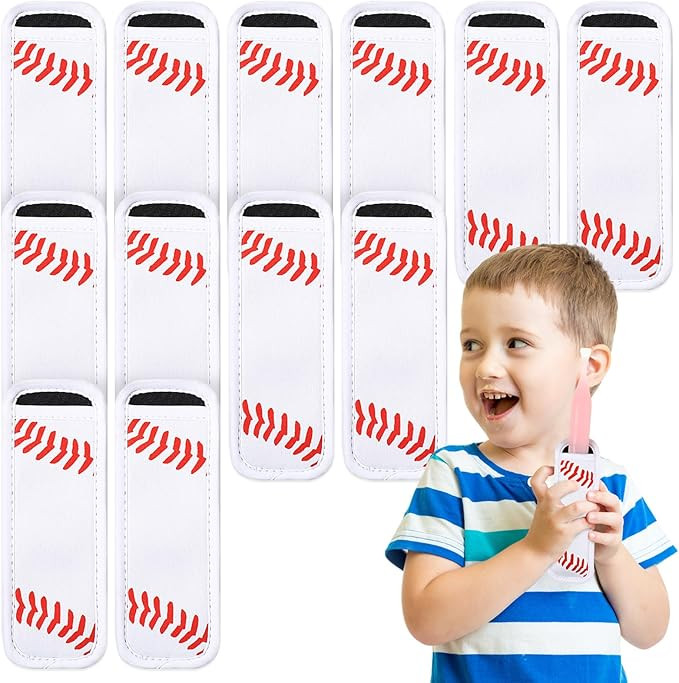 Baderke 12 Pcs Reusable Ice Pop Sleeves Ice Stick Holder Bags Antifreezing Sleeves Neoprene Insul... | Amazon (US)
