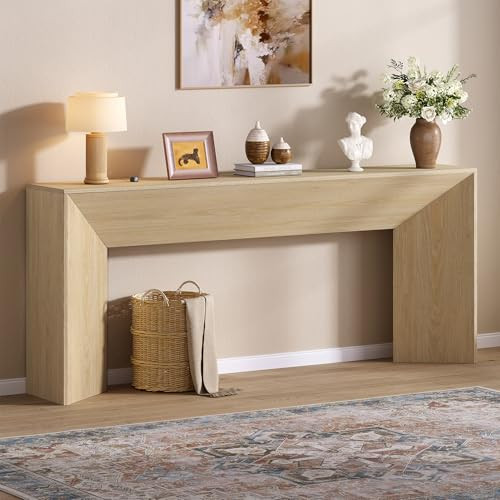 knoworld 70.9 Inch Extra Long Console Table, Farmhouse Wood Sofa Table Behind Couch, Narrow Entry... | Amazon (US)