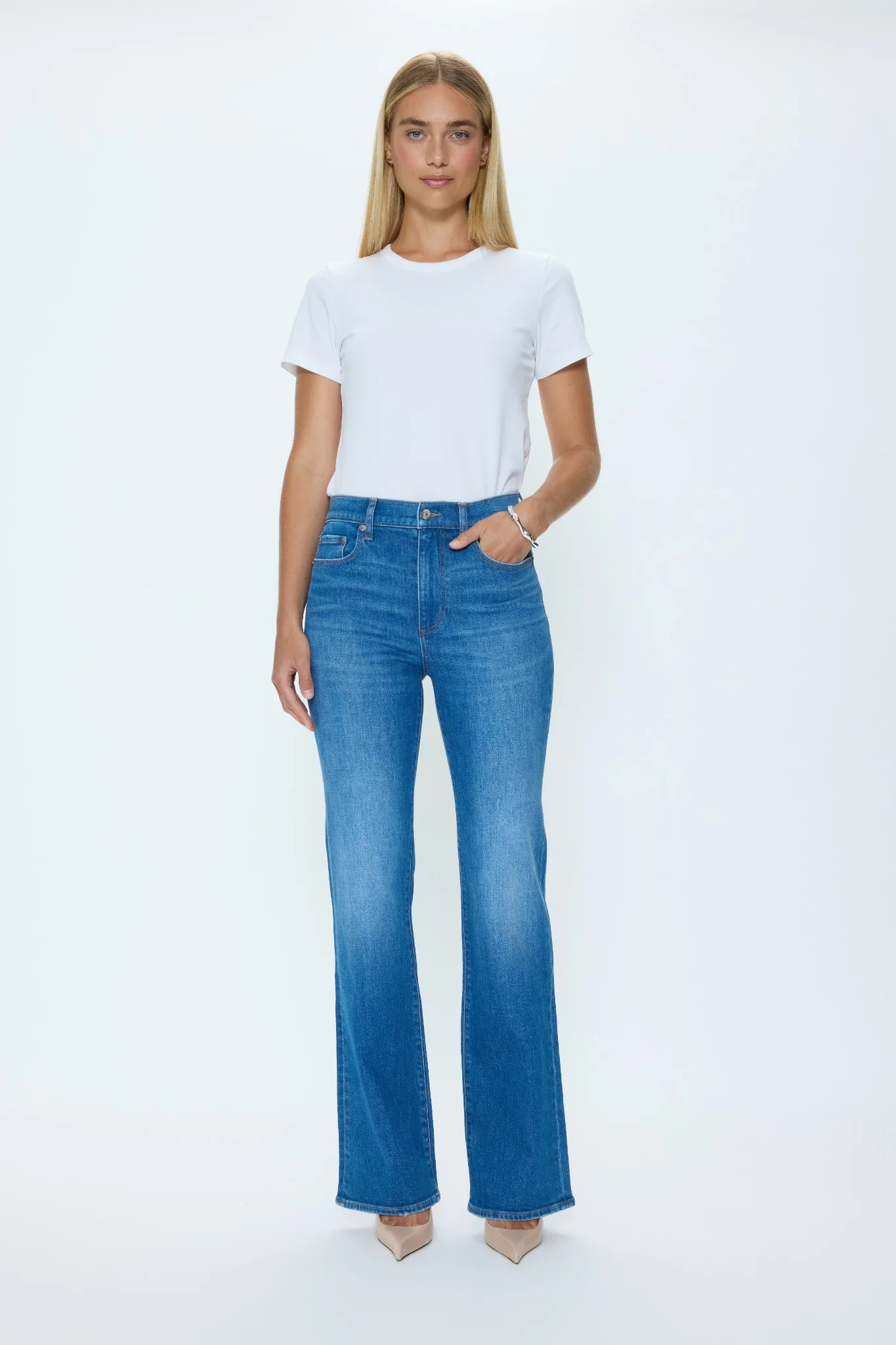 Evie High Rise Slim Boot - Eternity | Pistola Denim
