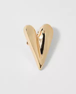 Metal Heart Brooch | Ann Taylor