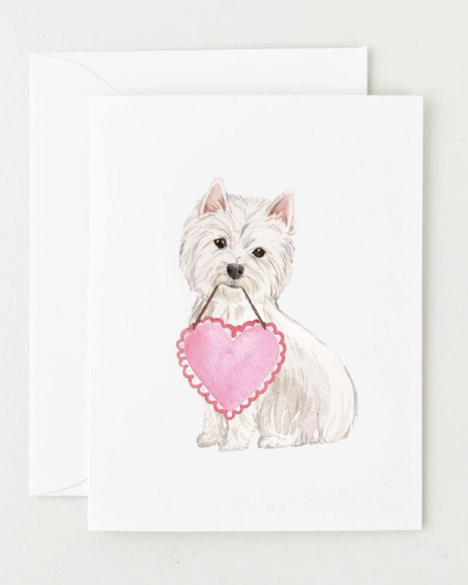 Sweet and simple Westie Valentine’s Day card.. could even frame one for a seasonal display. 

#LTKHome #LTKStyleTip #LTKSeasonal