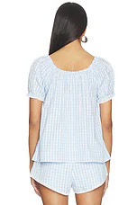 FAITHFULL Lonny Top in Paloma Check Light Blue White from Revolve.com | Revolve Clothing (Global)