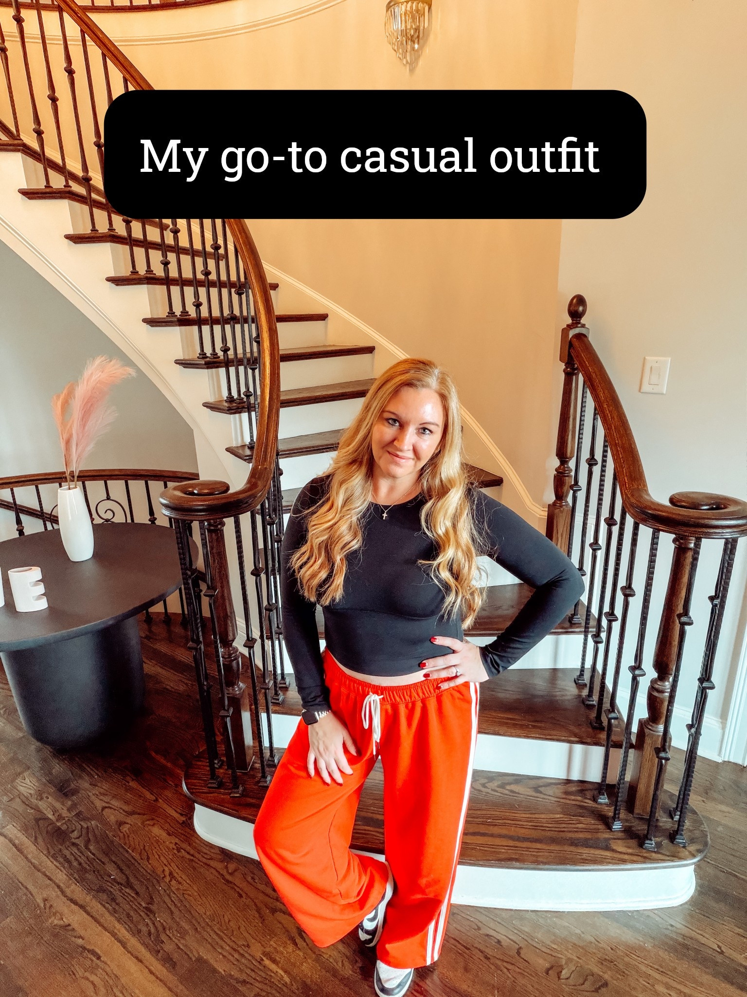 Easy, laid-back everyday look featuring a CRZ Yoga black top, @Target Universal Thread wide-leg pants, and my favorite @Nike US Dunks. Comfortable basics that work for errands, travel days, and casual weekends.
I’m wearing a size medium for reference.

#CasualOutfit #EverydayStyle #AthleisureWear #WideLegPants

#LTKgrwm #LTKMidsize #LTKootd