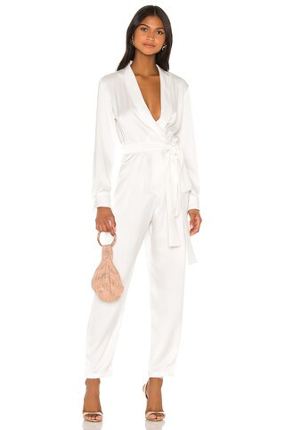 NONchalant Nadine Jumpsuit in Bone from Revolve.com | Revolve Clothing (Global)