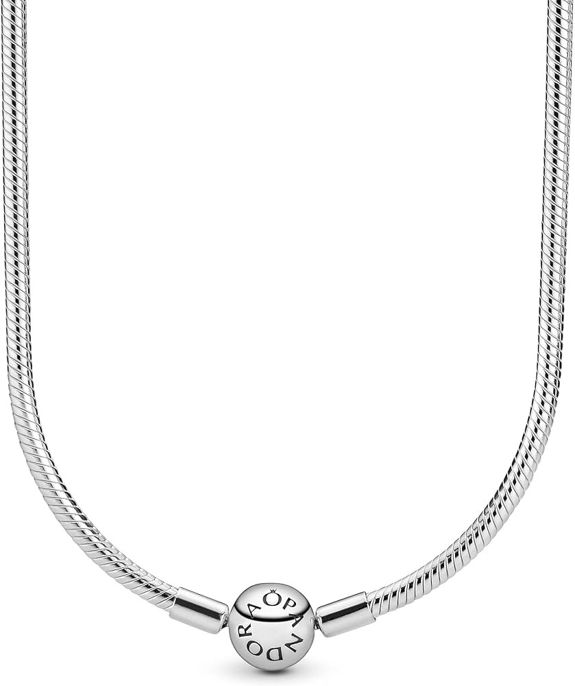 PANDORA Iconic Snake Chain Charm Necklace 590742HV | Amazon (US)