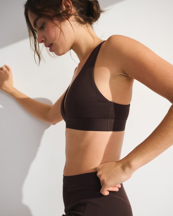 YPB Restore Rib Triangle Bra | Abercrombie & Fitch (US)