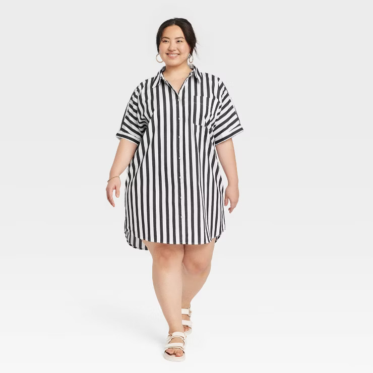 Women's Short Sleeve Shirtdress - A New Day™ | Target