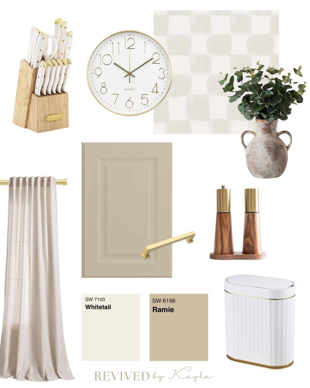 Modern neutral kitchen color palette mood board from Amazon, with paint colors from Sherwin Williams ✨

#homedecor #colorpalette #moodboard #kitchendecor #kitchenstyling #kitchenideas #kitchendesign #amazonhome #amazonkitchen #amazon #sherwinwilliams 

#LTKHome #LTKFindsUnder100 #LTKFindsUnder50