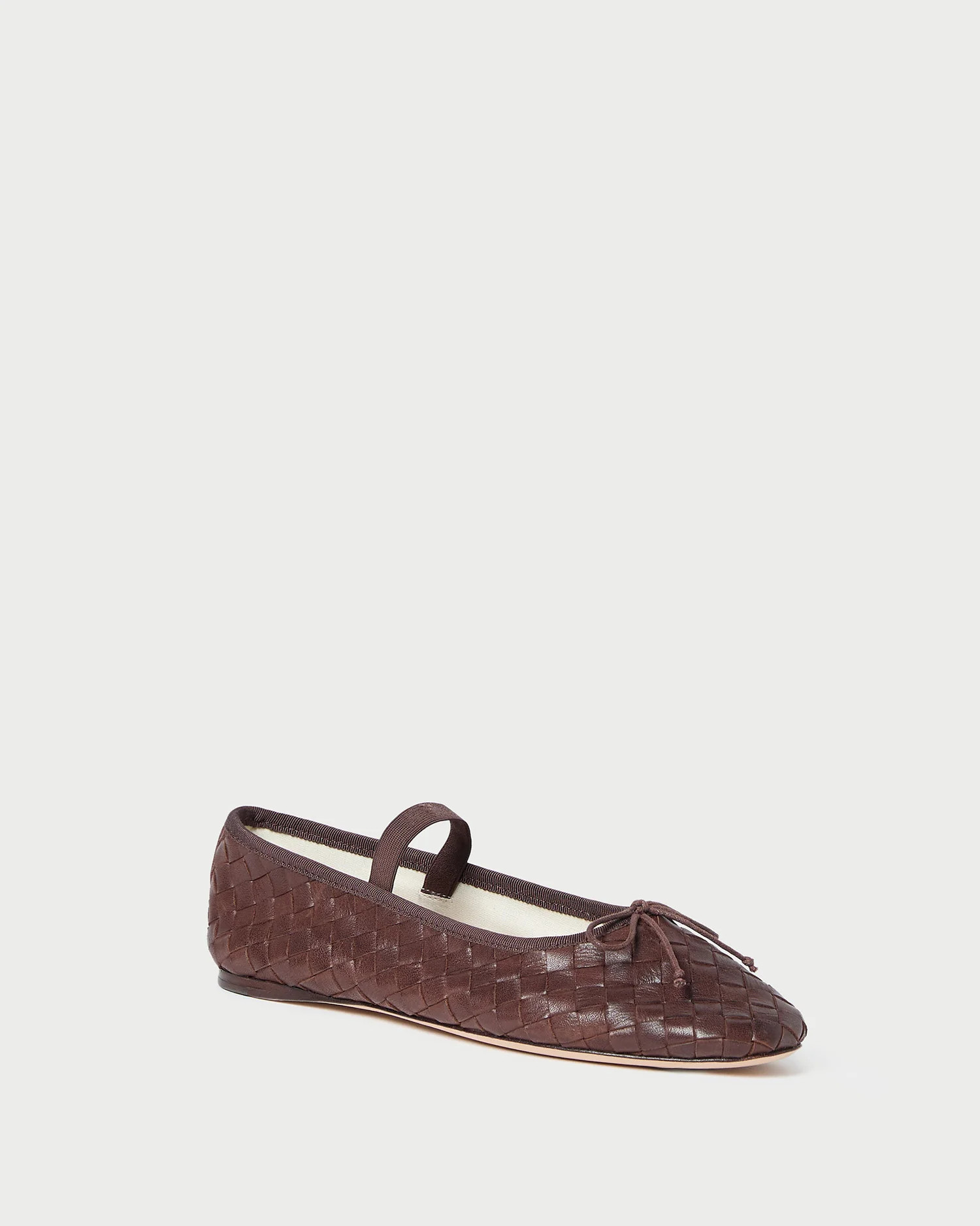 Leonie Espresso Woven Ballet Flat | Loeffler Randall