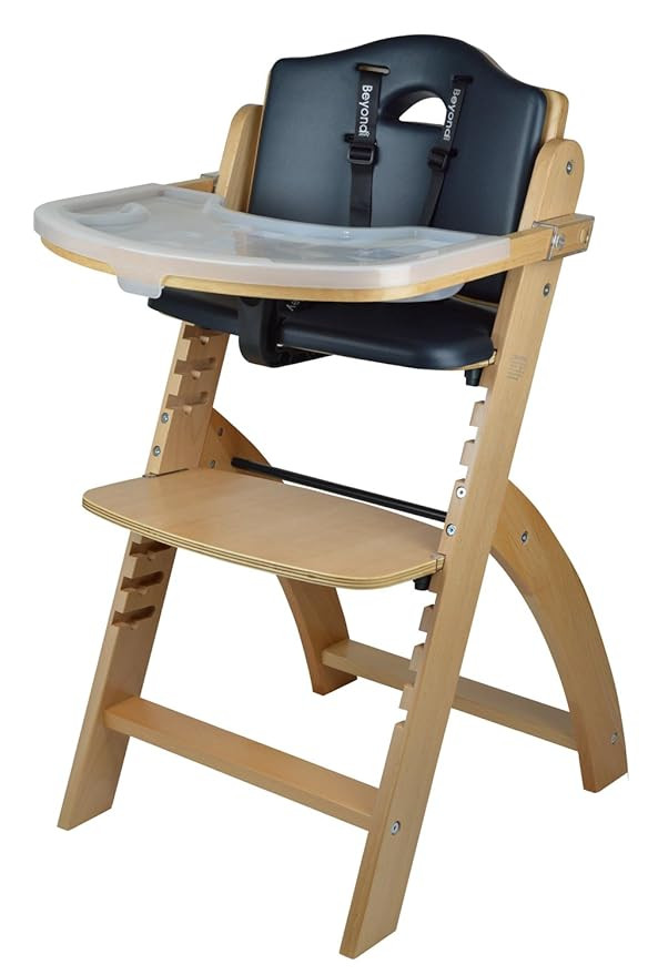 Abiie Beyond Wooden High Chair with Tray. The Perfect Adjustable Baby Highchair Solution for Your... | Amazon (US)