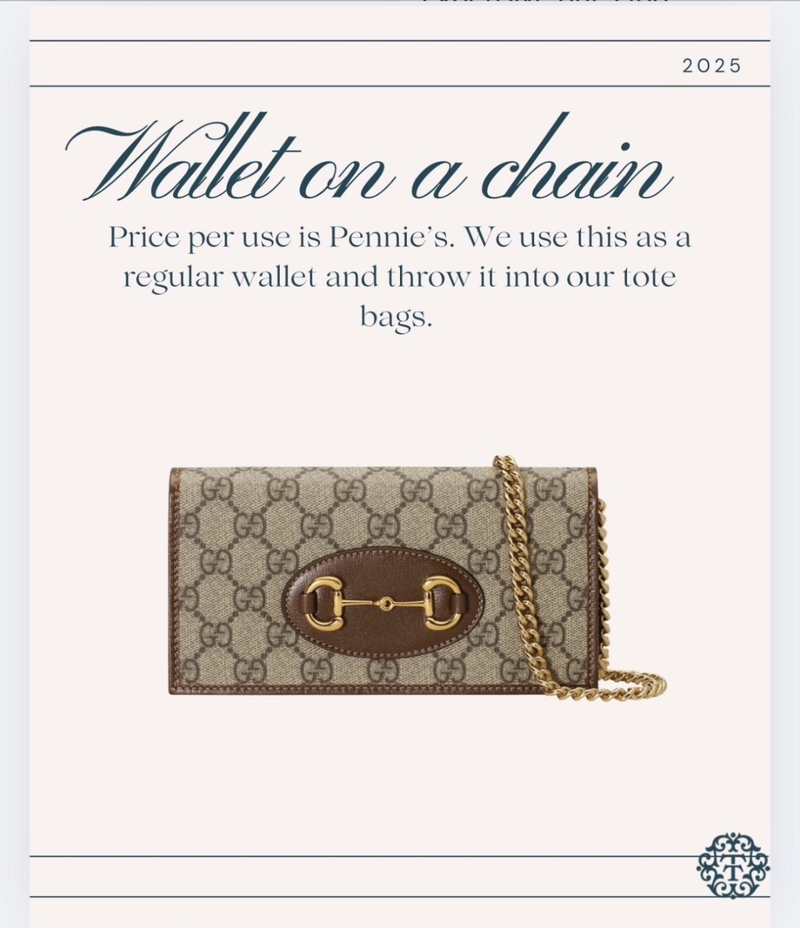 We love our wallet on a chain purses. We use it as a wallet daily and just throw into our bigger bags when using one or wear just by itself! M

#LTKGiftGuide #LTKWorkwear #LTKOver40