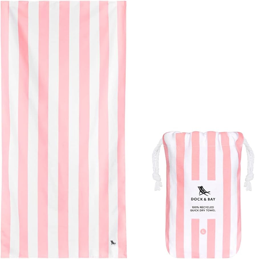 Dock & Bay Quick Drying Towel - for Sports & Gym - Compact, Lightweight - 100% Recycled - Include... | Amazon (US)