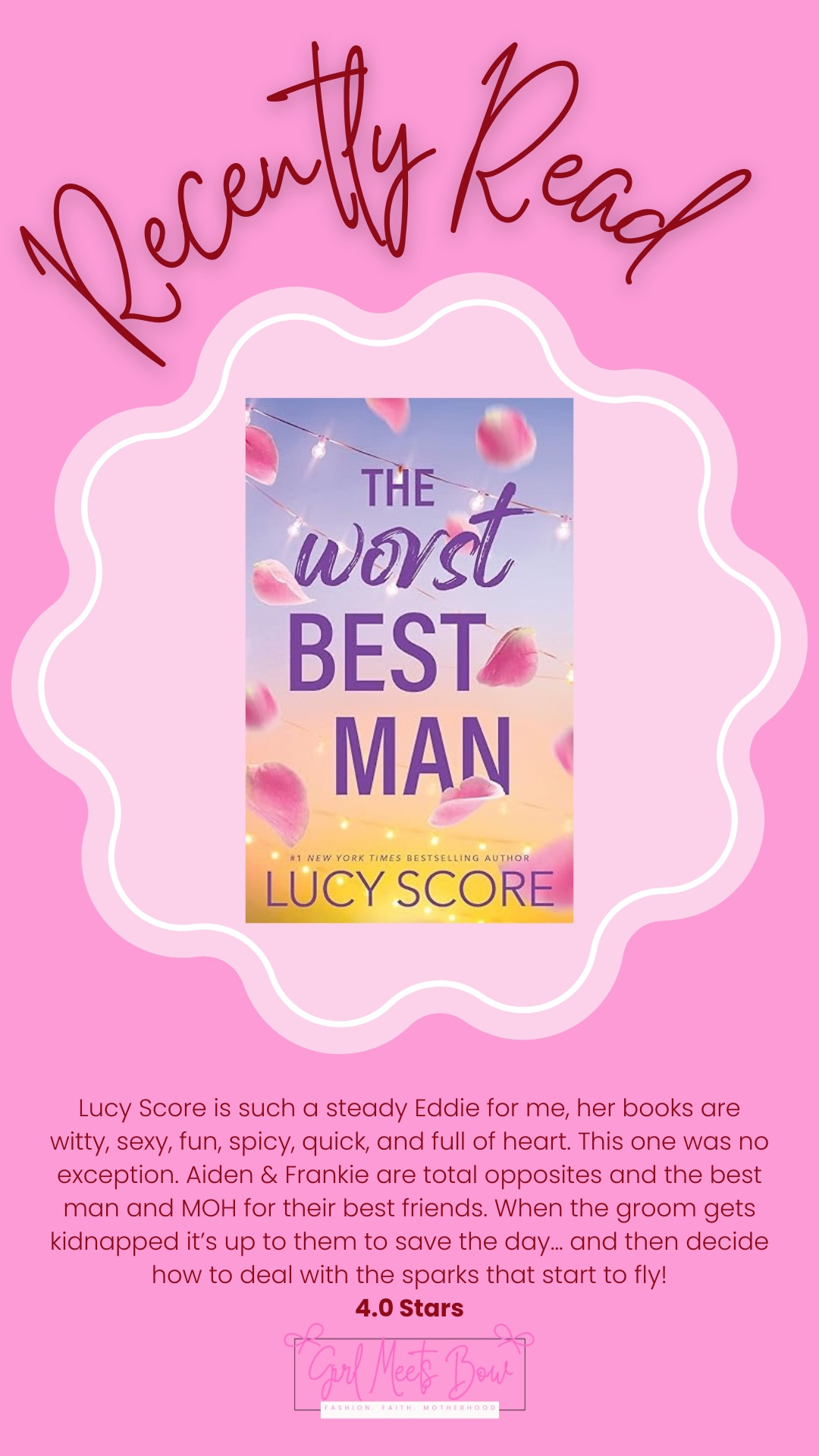 Recently read: book review 🩷