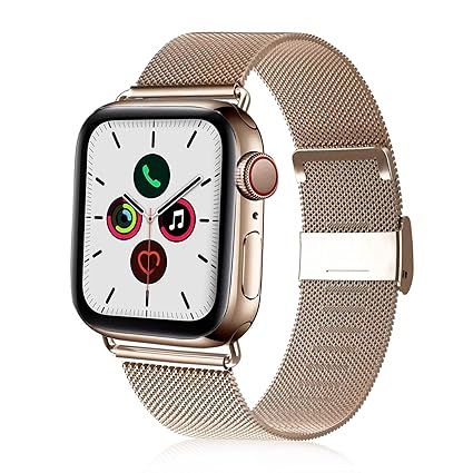 VATI Compatible with Apple Watch Band 38mm 40mm 42mm 44mm, Adjustable Stainless Steel Mesh Loop M... | Amazon (US)