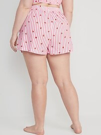 Matching High-Waisted Printed Pajama Boxer Shorts for Women - 3.5-inch inseam | Old Navy (US)