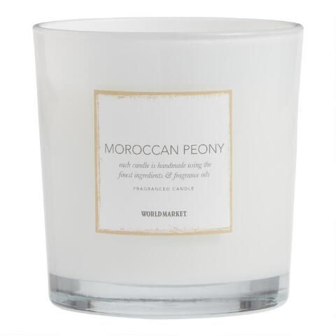 Moroccan Peony 3 Wick Scented Candle | World Market