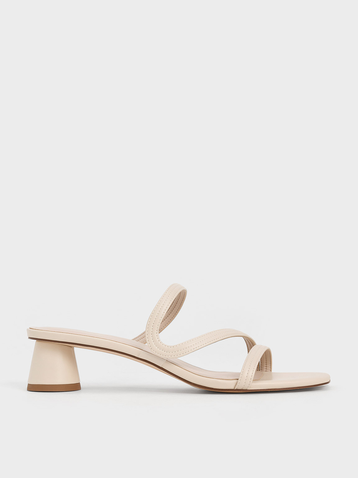 Wavy Strap Mules
 - Chalk | Charles & Keith UK