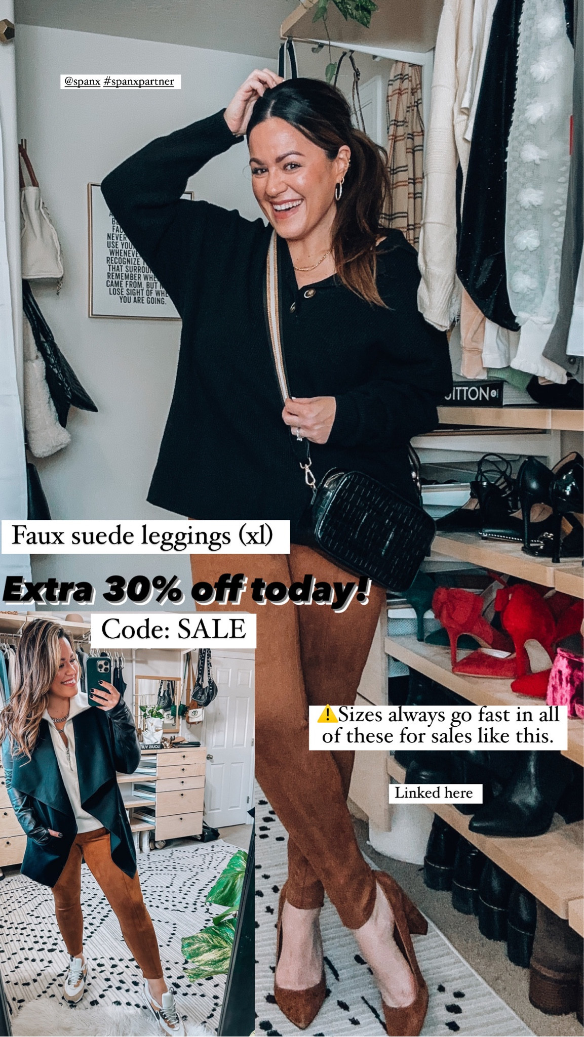 Spanx sale - sale alert - midsize - style tip - size 14 - use code: SALE

#LTKsalealert #LTKstyletip #LTKcurves