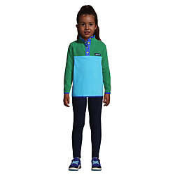 Kids Heritage Fleece Snap Neck Pullover | Lands' End (US)