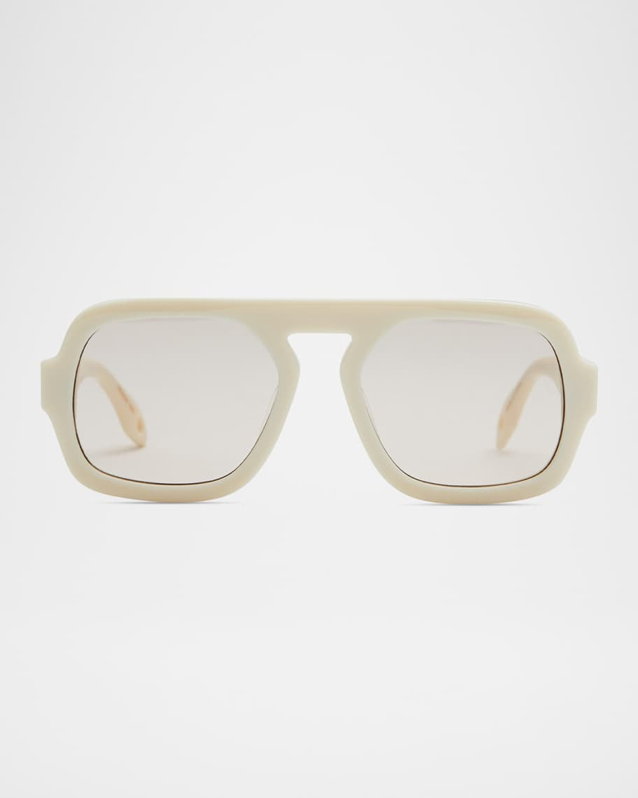Elisa Johnson Jane Acetate Aviator Sunglasses | Neiman Marcus