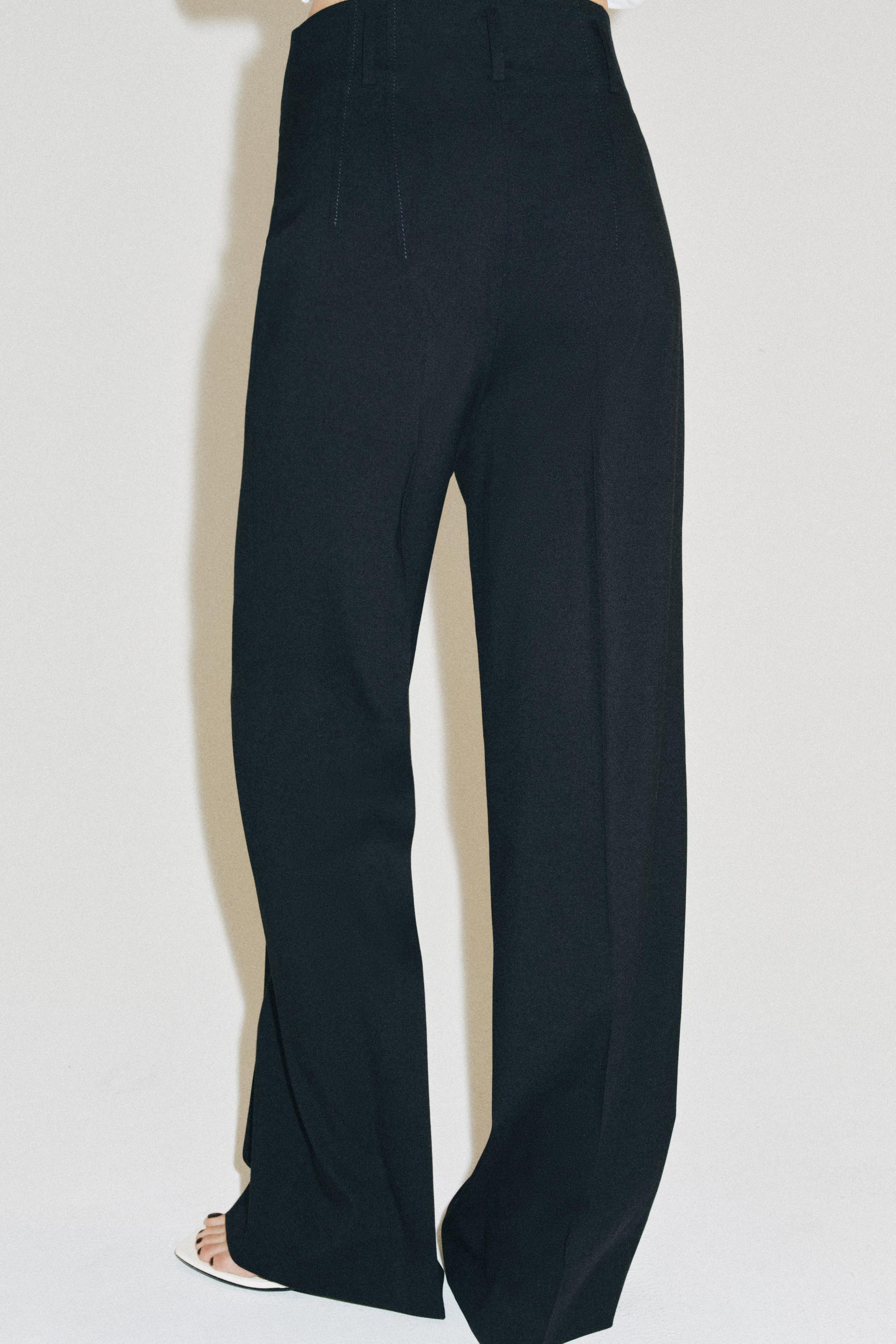 ZW COLLECTION HIGH-WAIST WOOL BLEND TROUSERS | Zara UK