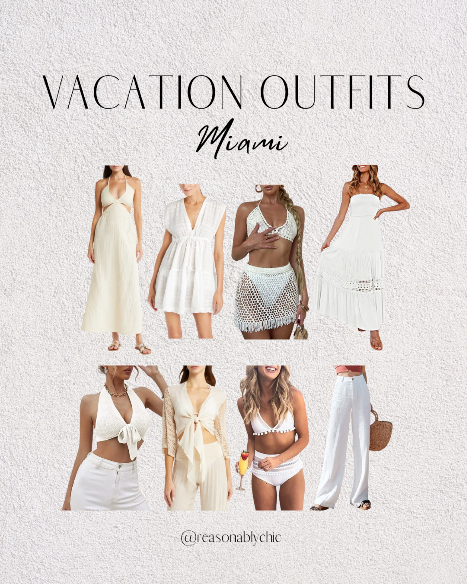 Miami Vacation Outfits ☀️ 





Beach Vacation Fashion, Stylish Miami Attire, Resort Wear, Miami Beach Style, Vacation Wardrobe, Trendy Outfits for Miami, Beach Vacation Essentials, Miami Fashion Inspiration, Vacation Outfit Ideas, Summer Vacation Clothing, Miami Trip Fashion, Beachy Vacation Looks, Chic Miami Outfits, Warm-Weather Fashion for Miami.