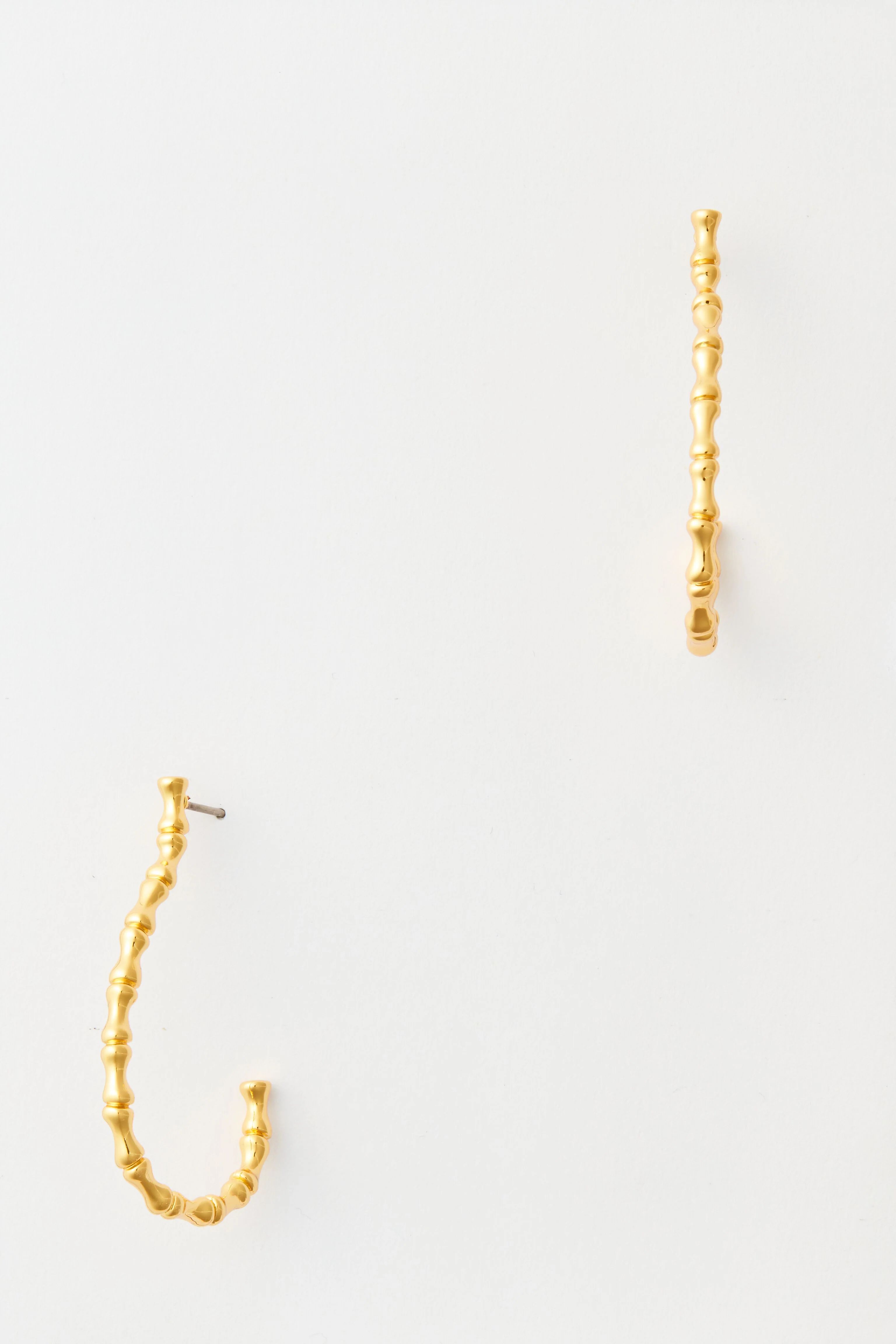 Gold Bamboo Wright Earrings | Tuckernuck (US)
