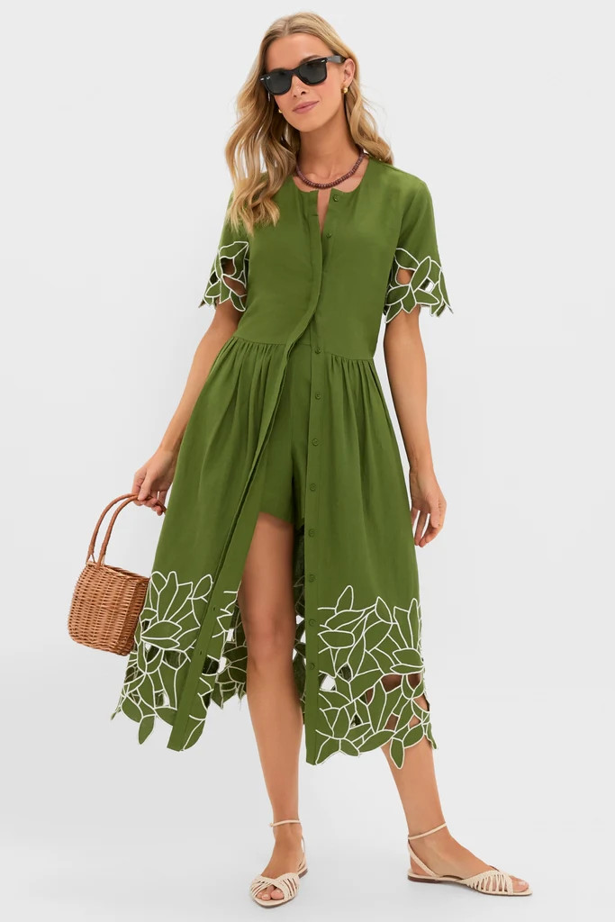 Fern Floral Eyelet Pilar Dress and Short Set | Tuckernuck (US)