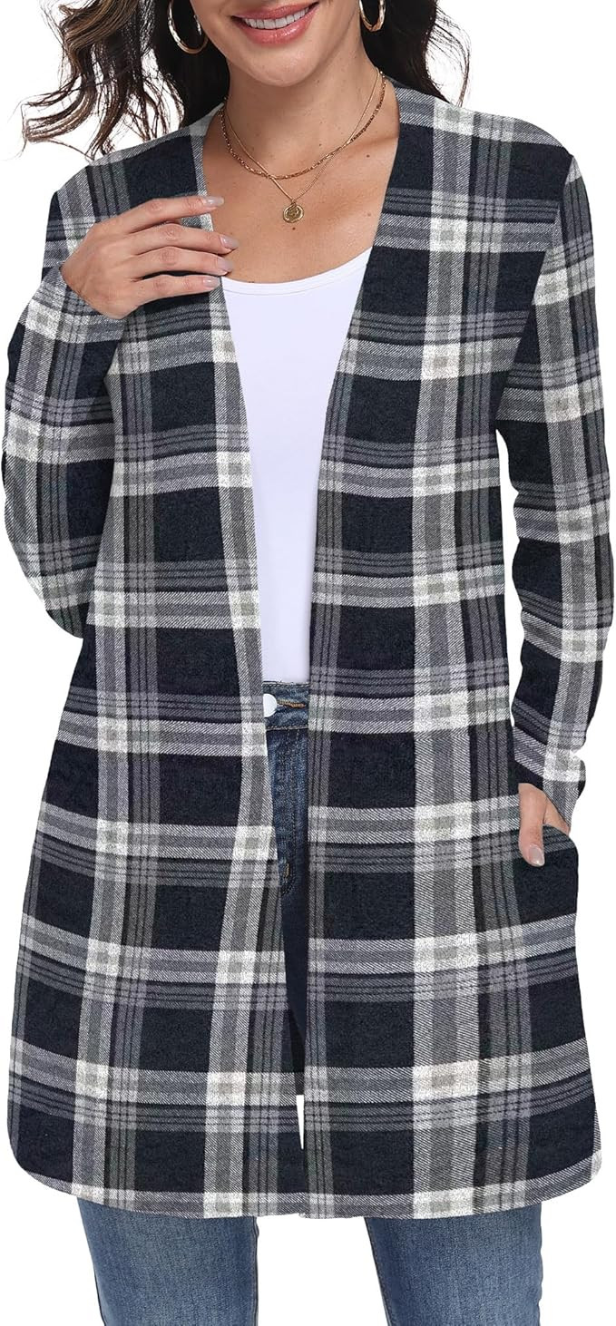 Lepunuo Cardigan Sweaters for Women Long Sleeve Lightweight Open Front Knit Cardigans Casual Loos... | Amazon (US)