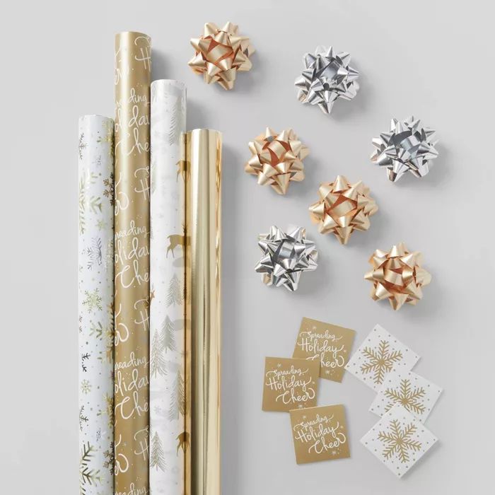 Gift Wrap Pack Metallic - Wondershop™ | Target