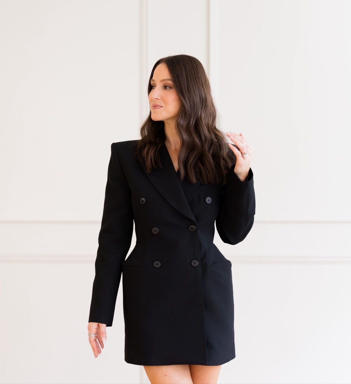 The chic-est blazer dress! Did my true size  

#LTKOver40 #LTKHoliday #LTKSeasonal