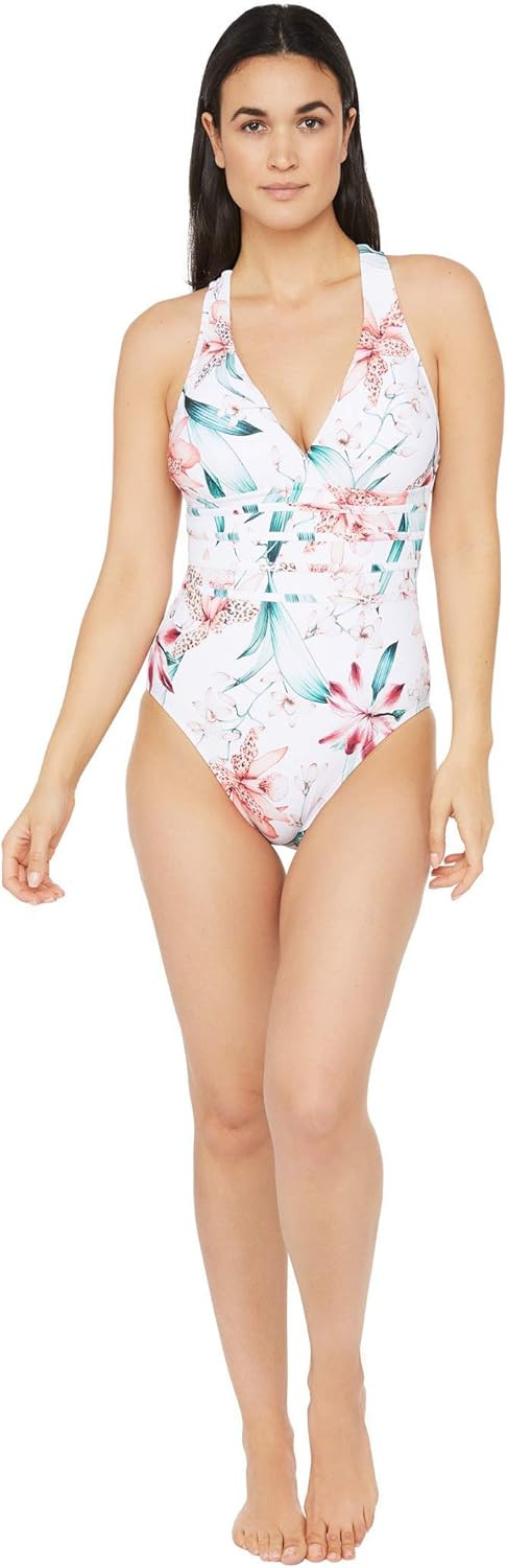 La Blanca Women's Multi Strap Cross Back One Piece Swimsuit | Amazon (US)