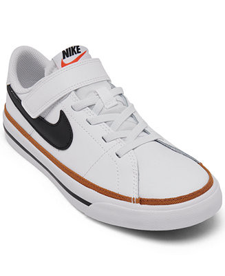 Nike Little Kids Court Legacy Adjustable Strap Closure Casual Sneakers from Finish Line - Macy's | Macy's