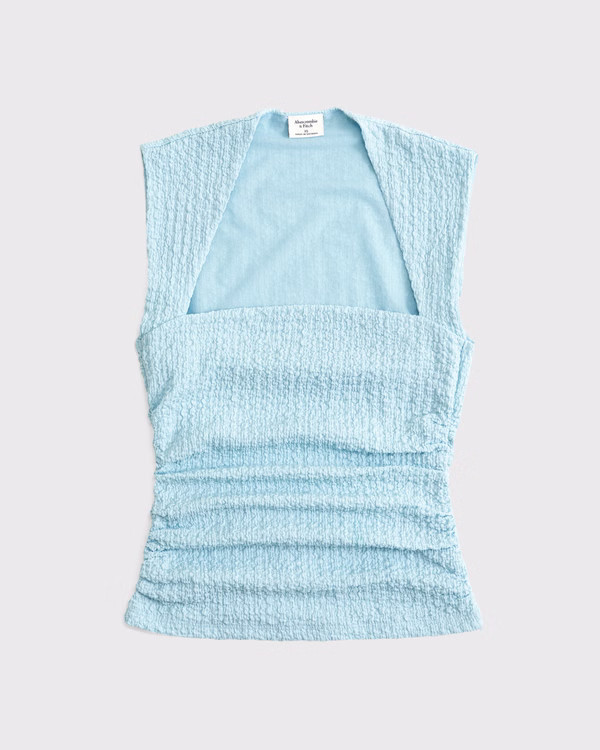 The A&F Ava Bubble Knit Top | Abercrombie & Fitch (US)