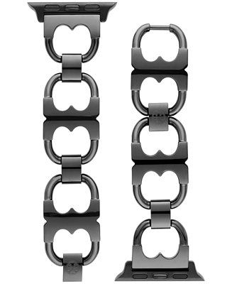 Tory Burch Black-Tone Stainless Steel Gemini Link Bracelet For Apple Watch® 38mm/40mm & Reviews ... | Macys (US)