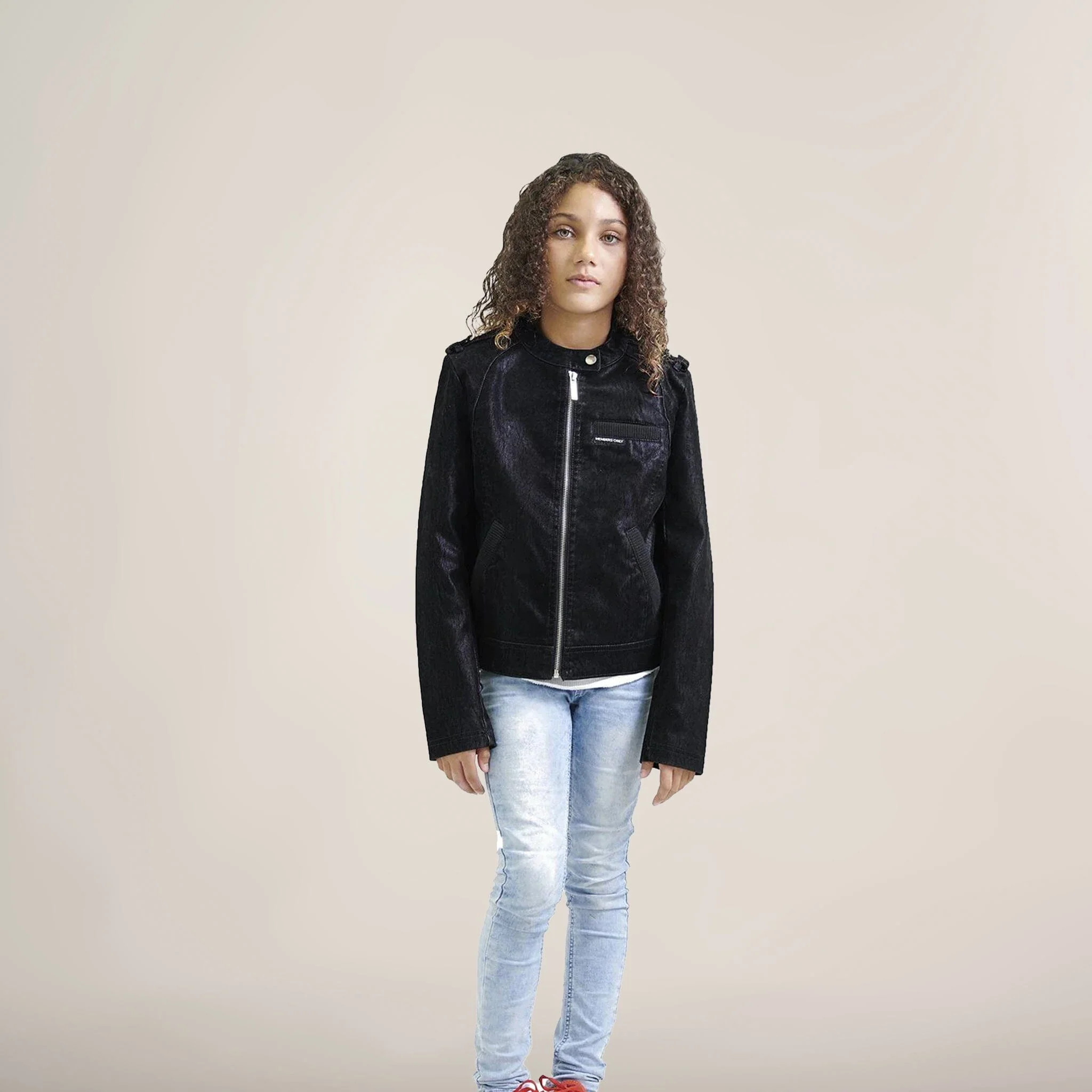 Girl's Iconic Moto Faux Suede Jacket | Shop Simon