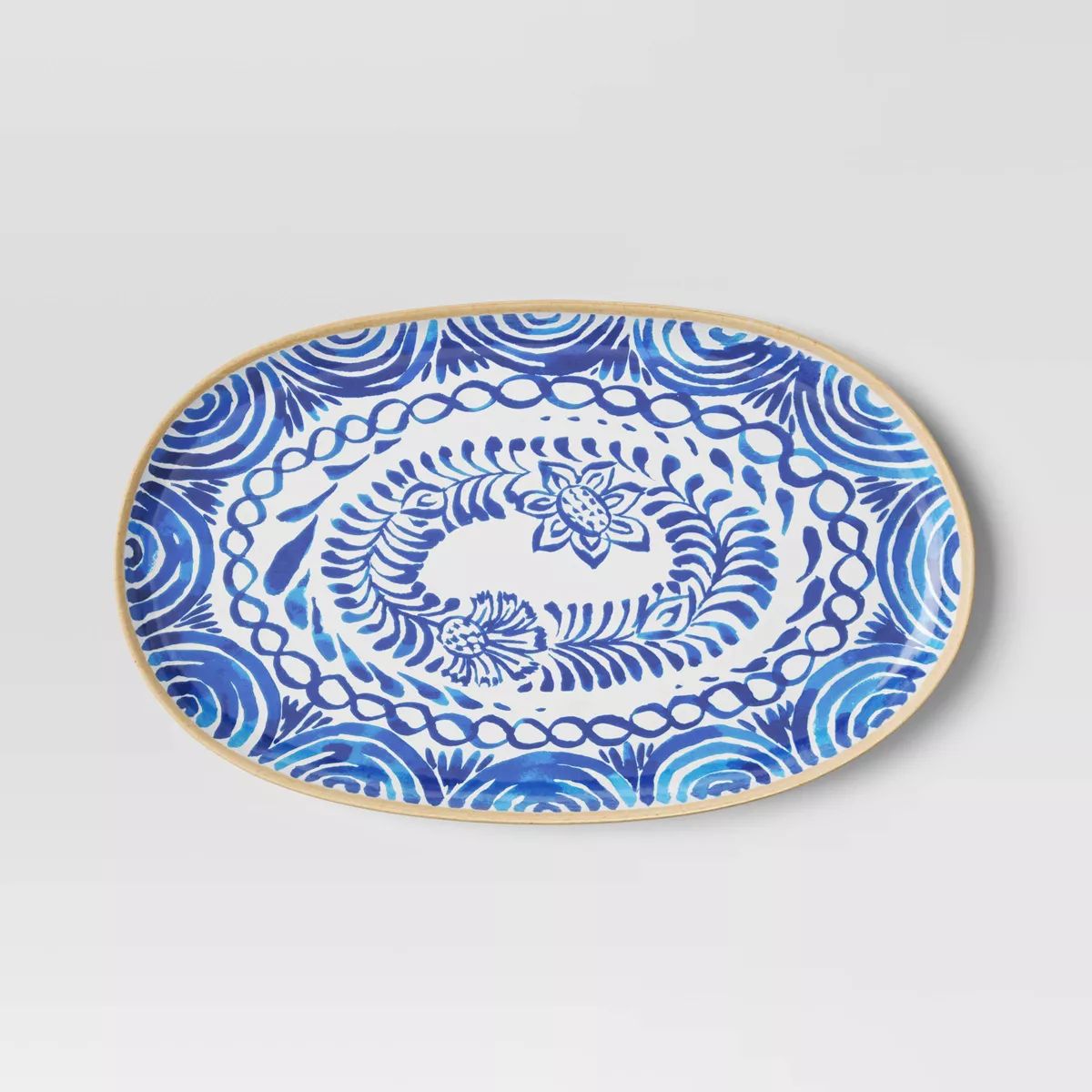 Oval Serving Platter Blue Print - Threshold™ | Target