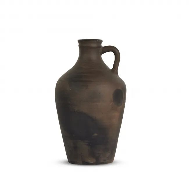 Kamari Vase Aged Black Ceramic | Gracious Style