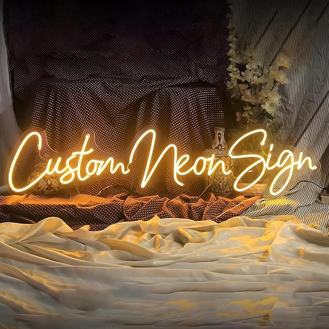 Custom Neon Signs - LED Neon Light Sign - Dimmable Neon Sign Light For Bar, Man Cave, Wedding, Be... | Amazon (CA)